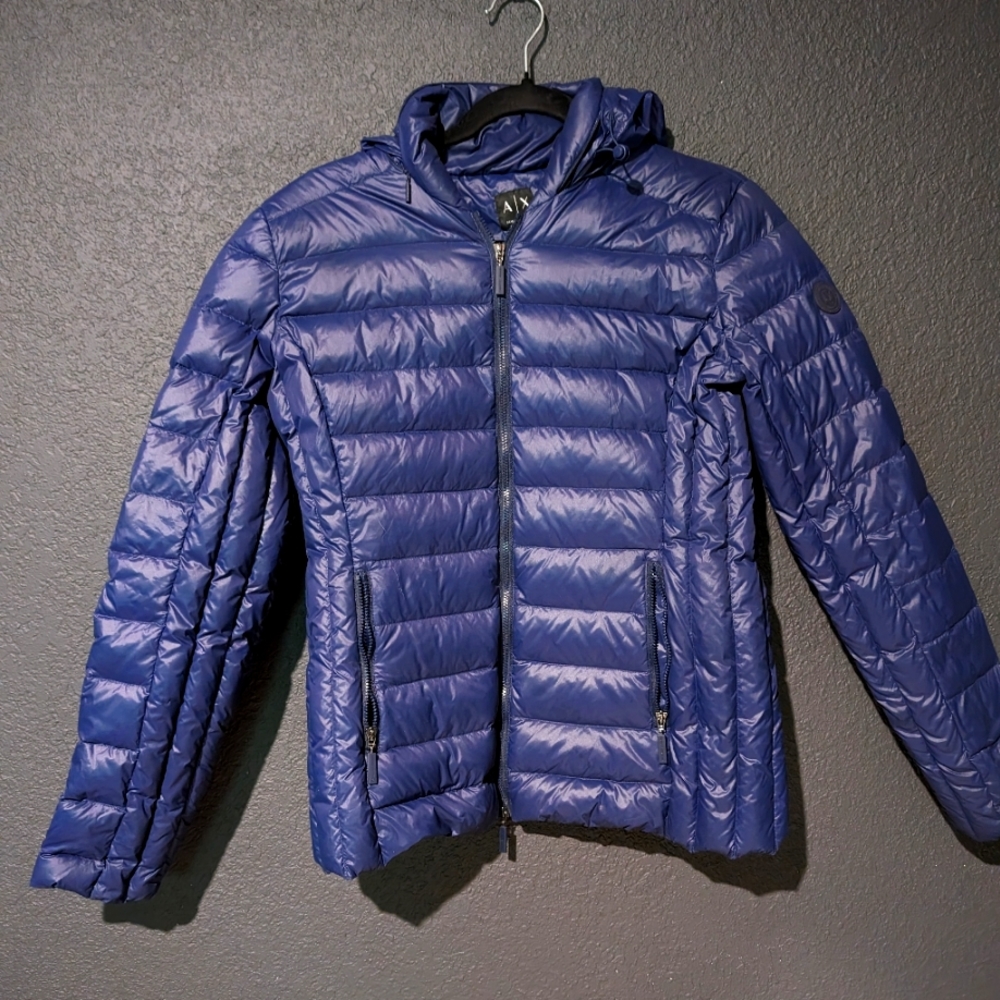 Vibrant Purple Armani Exchange Puffer